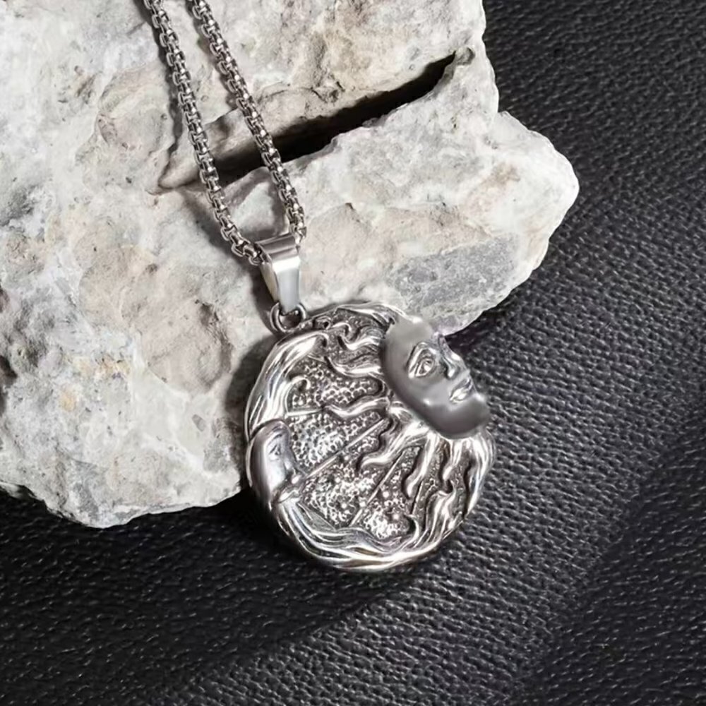 Sun and Moon Pendant and Necklace #1403 - Picture 10 of 10